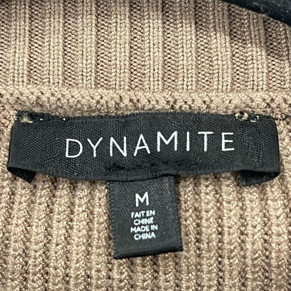 Dynamite Striped Tan Sweater in size M - Picture 3 of 5